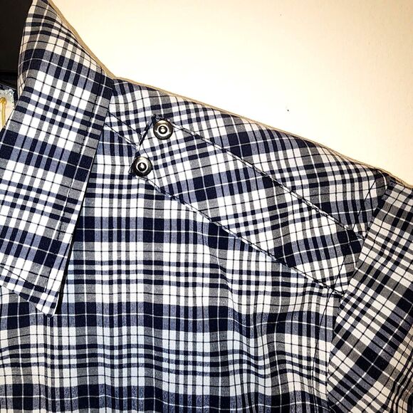 Sovereign Code Plaid Button Long Sleeve Woven Pleasure Men's Shirt Size Small - Picture 6 of 7